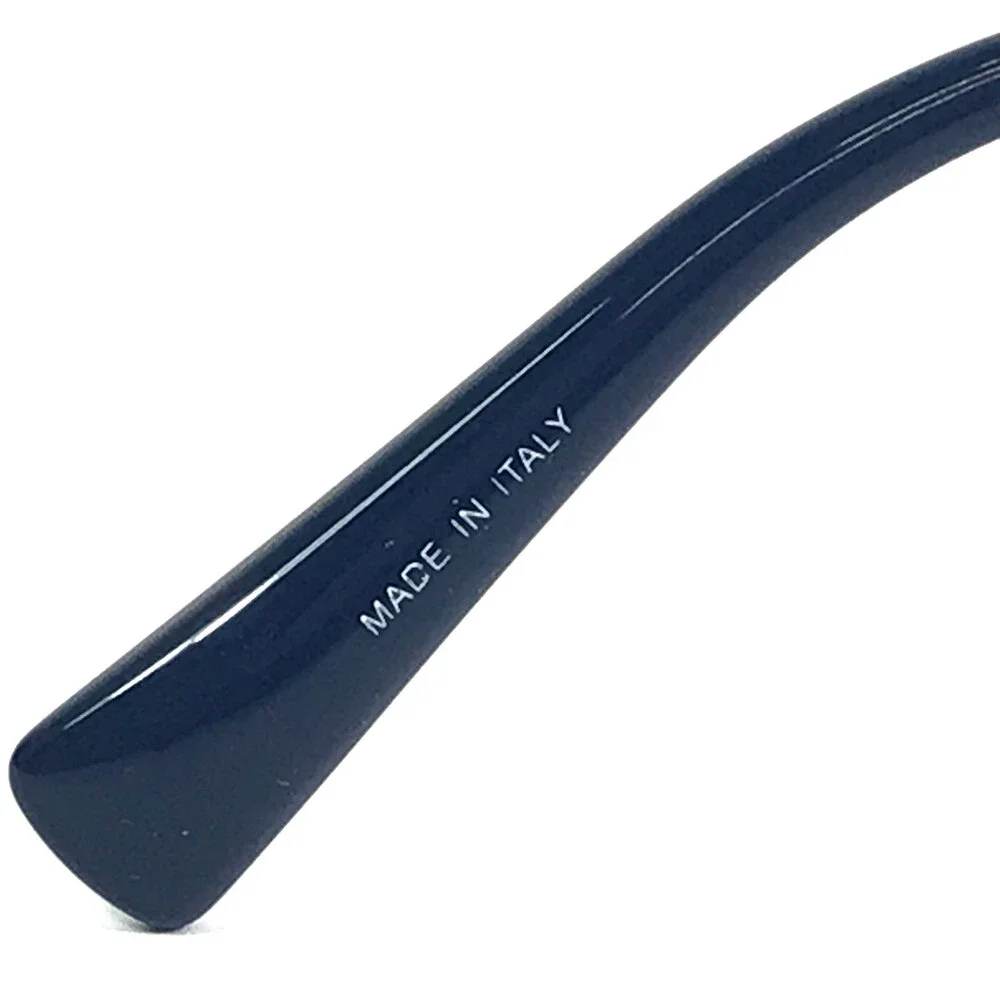 Helium Eyeglasses Frame 4369 MDKBLU Matte Dark Blue Rectangle Half Rim 55-18-150